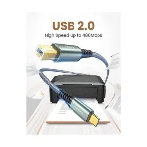 AINOPE Cable de impresora USB B a USB C de 6.6 pies_7