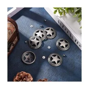 GORGECRAFT 1 caja de 6 juegos de botones de rosca grabados_4