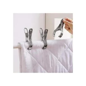 FOMMEN Paquete de 6 pinzas grandes de metal resistentes_5