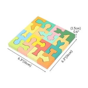 Rompecabezas de formas de madera bloques geométricos para_4