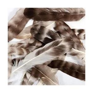 THARAHT 24 plumas de chinchilla gris natural a granel de 6_5