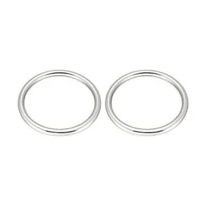 uxcell 2 hebillas de metal multiusos soldadas de 2.756 in_1