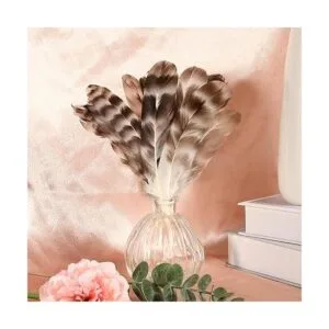 THARAHT 24 plumas de chinchilla gris natural a granel de 6_6