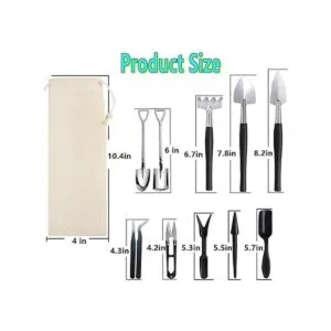 Wobodan Juego de herramientas suculentas de 12 piezas_7