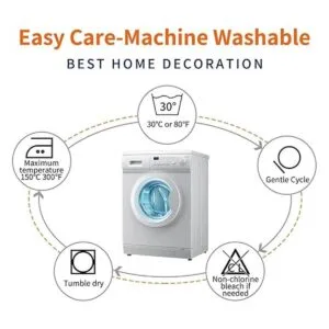 Juego de 2 fundas de almohada abstractas de estilo rústico_6