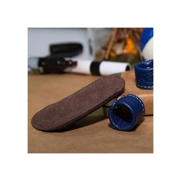 losharher Protector de dedo de cuero para costura para_4