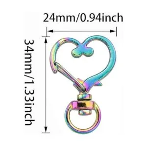 ITROLLE 10 ganchos para llavero con forma de corazón_2