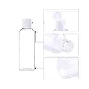 YsesoAi 25 botellas vacías de plástico transparente de 2_3