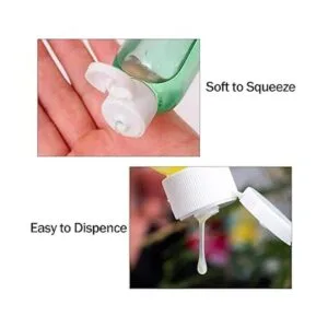 YsesoAi 25 botellas vacías de plástico transparente de 2_5