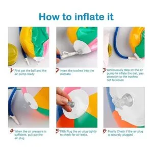 Paquete de 14 bolas de playa de 12 pulgadas para niños a_6