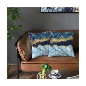 Juego de 2 fundas de almohada abstractas de estilo rústico_5