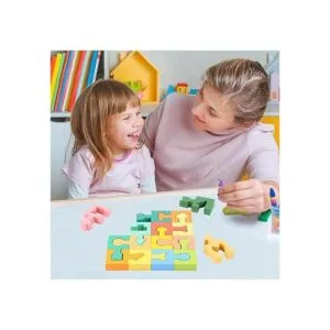 Rompecabezas de formas de madera bloques geométricos para_6