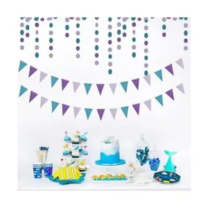 Banderines de decoración de fiesta de sirena paquete de 2_2