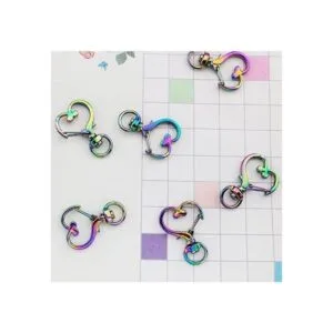 ITROLLE 10 ganchos para llavero con forma de corazón_4