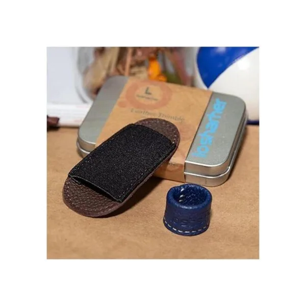 losharher Protector de dedo de cuero para costura para_2