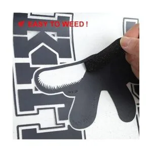 GYT Vinilo HTV negro con purpurina Rollos de vinilo de_4