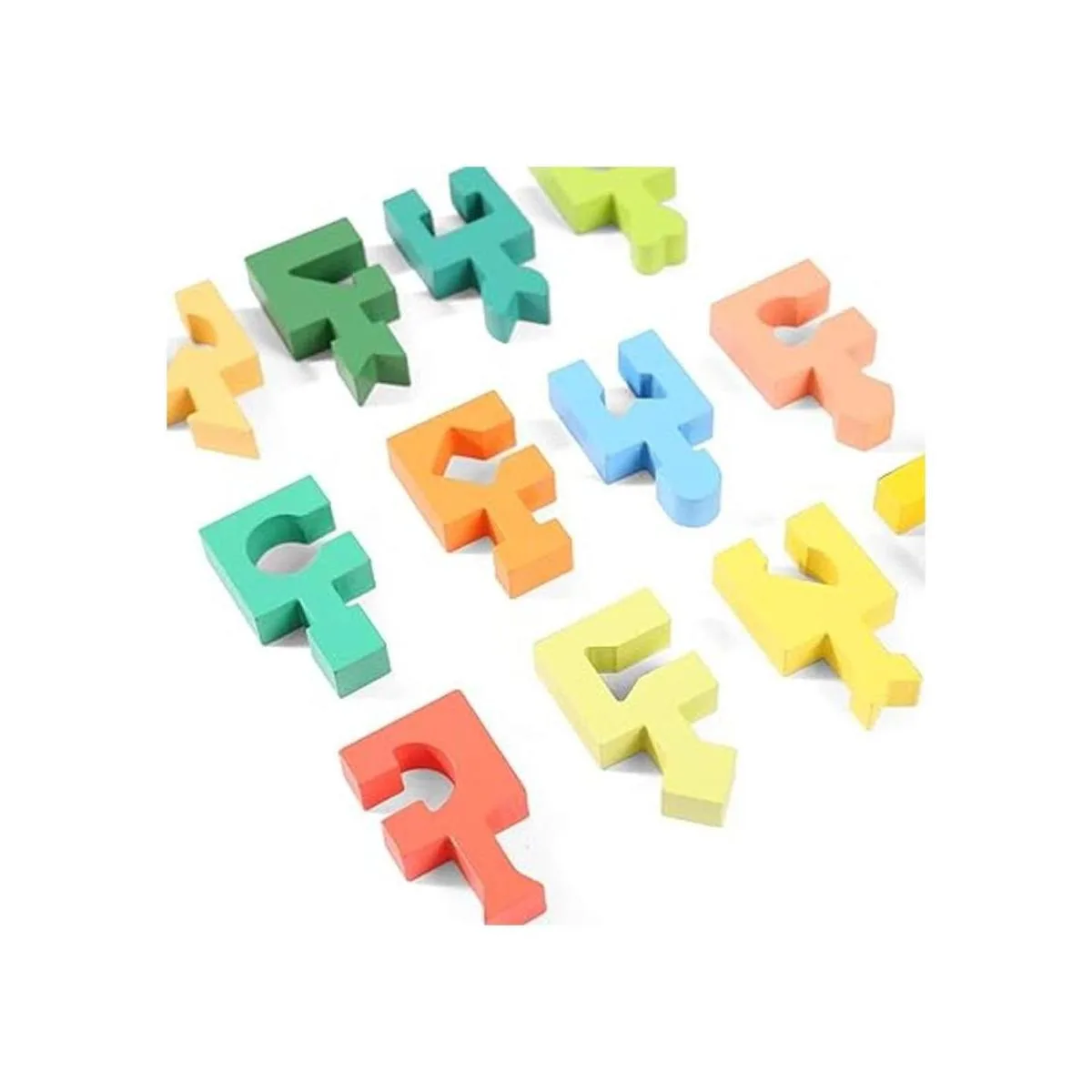 Rompecabezas de formas de madera bloques geométricos para_3