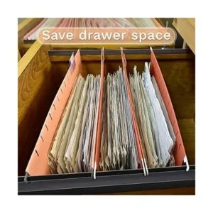 6 rieles colgantes de PVC para cajones de archivo color_7