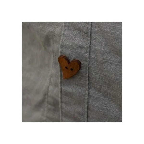 EORTA 100 piezas Botones de Madera Marrón para Costura_7