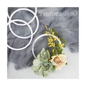 Framendino Paquete de 30 anillos de plástico atrapasueños_4