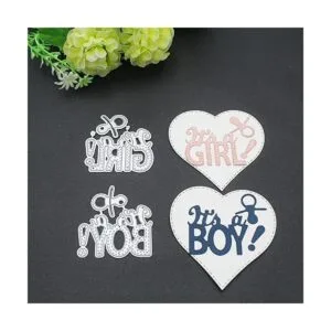 Troqueles de corte de huellas de bebé troqueles de letras_7