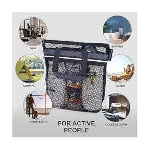 Organizador de ducha de malla de 10.2 x 9.9 pulgadas_4