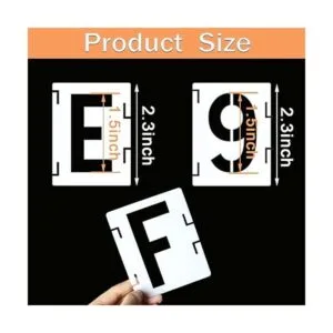 YEAJON Plantillas de letras de 1.5 pulgadas números de_2