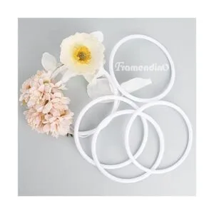 Framendino Paquete de 30 anillos de plástico atrapasueños_6