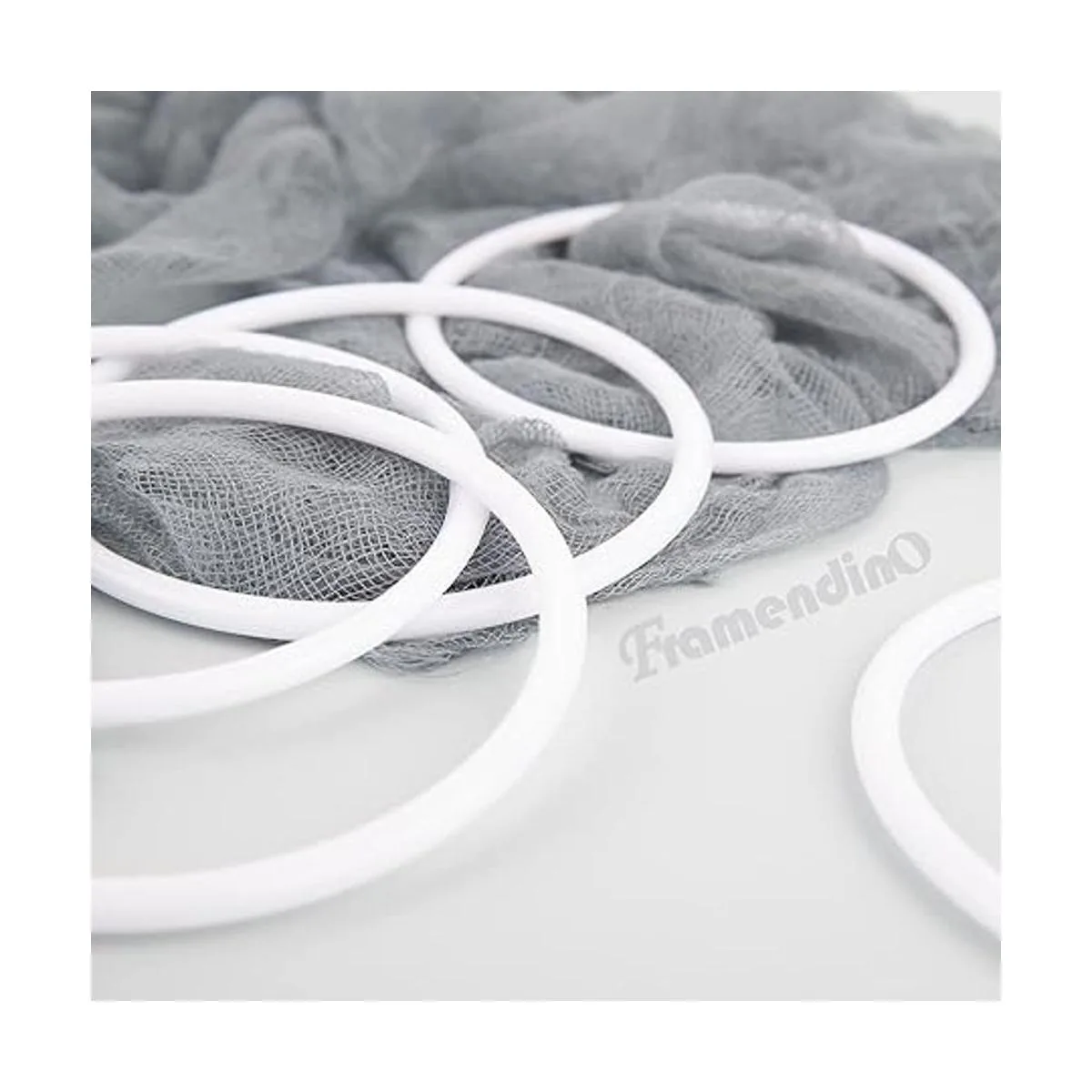 Framendino Paquete de 30 anillos de plástico atrapasueños_5