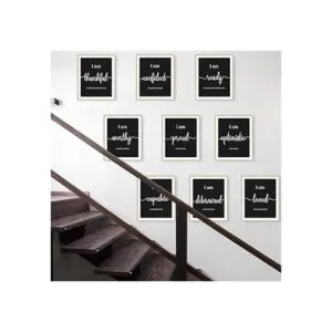 9 piezas inspiradoras motivadoras arte de pared para_5