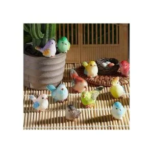 Jetec 30 piezas de hada accesorios de jardín de pájaros_4