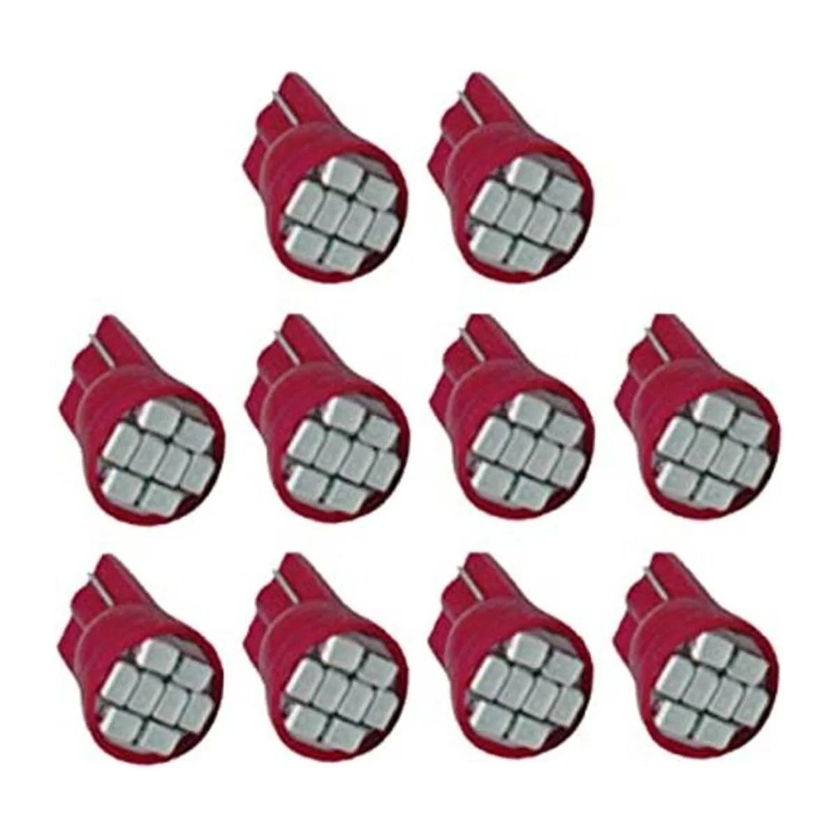 jtech 10 x T10 8SMD LED rojo Coche Luces foco W5 W 147_1