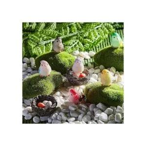 Jetec 30 piezas de hada accesorios de jardín de pájaros_6