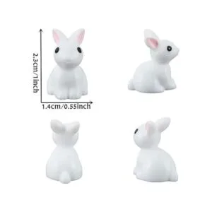 Zhiheng 20 unidades conejo miniatura hada jardín_2