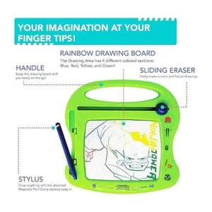 Lollipop Tablero magnético de tortugas ninja para niños_2