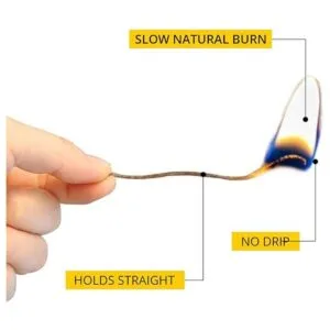 AXUANHUA Mecha de cáñamo 100 orgánica de 200 pies mecha_6