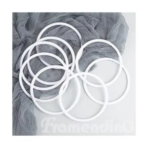 Framendino Paquete de 30 anillos de plástico atrapasueños_7