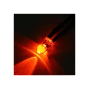 uxcell 20 bombillas LED con cable de 0.197 in rojo DC35_4