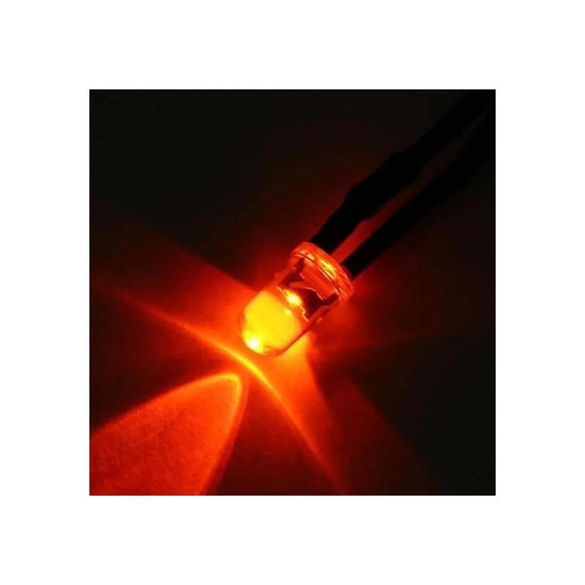 uxcell 20 bombillas LED con cable de 0.197 in rojo DC35_4