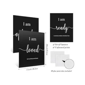 9 piezas inspiradoras motivadoras arte de pared para_2