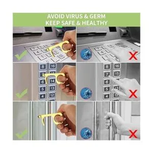 Práctico abridor de puerta sin contacto herramienta de_4