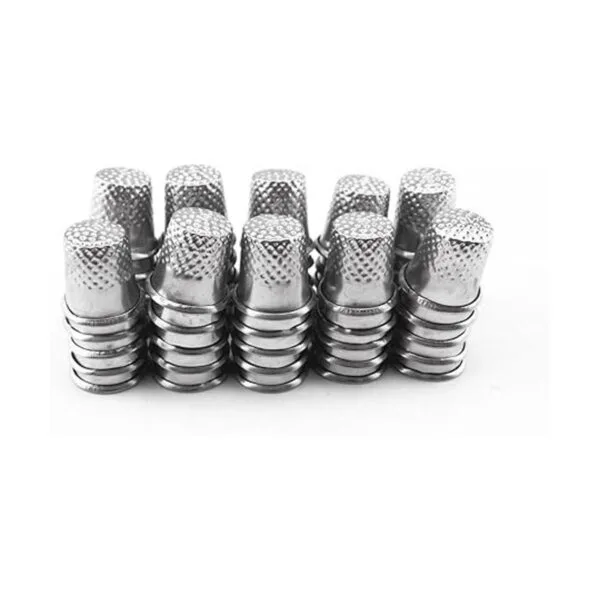 honbay 50pcs Plata Costura Quilting metal Thimbles_2