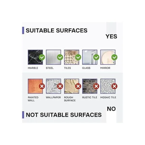 KINCMAX Paquete de 2 adhesivos de pared fuertes y_7