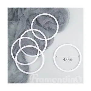 Framendino Paquete de 30 anillos de plástico atrapasueños_2