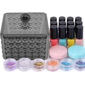 Jutoe Qtip Holder Soporte para bolas de algodón soporte_5