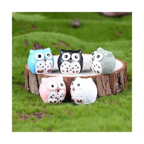 JANOU 20 piezas de mini búhos de decoración en miniatura_7