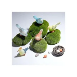 Jetec 30 piezas de hada accesorios de jardín de pájaros_5