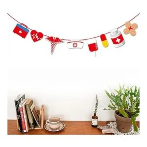 Morndew Doctor Enfermera Cap Diseño Corazón Gabinete_3