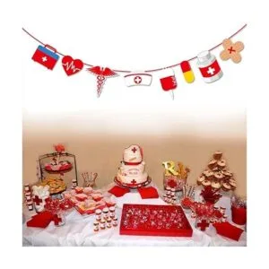 Morndew Doctor Enfermera Cap Diseño Corazón Gabinete_5