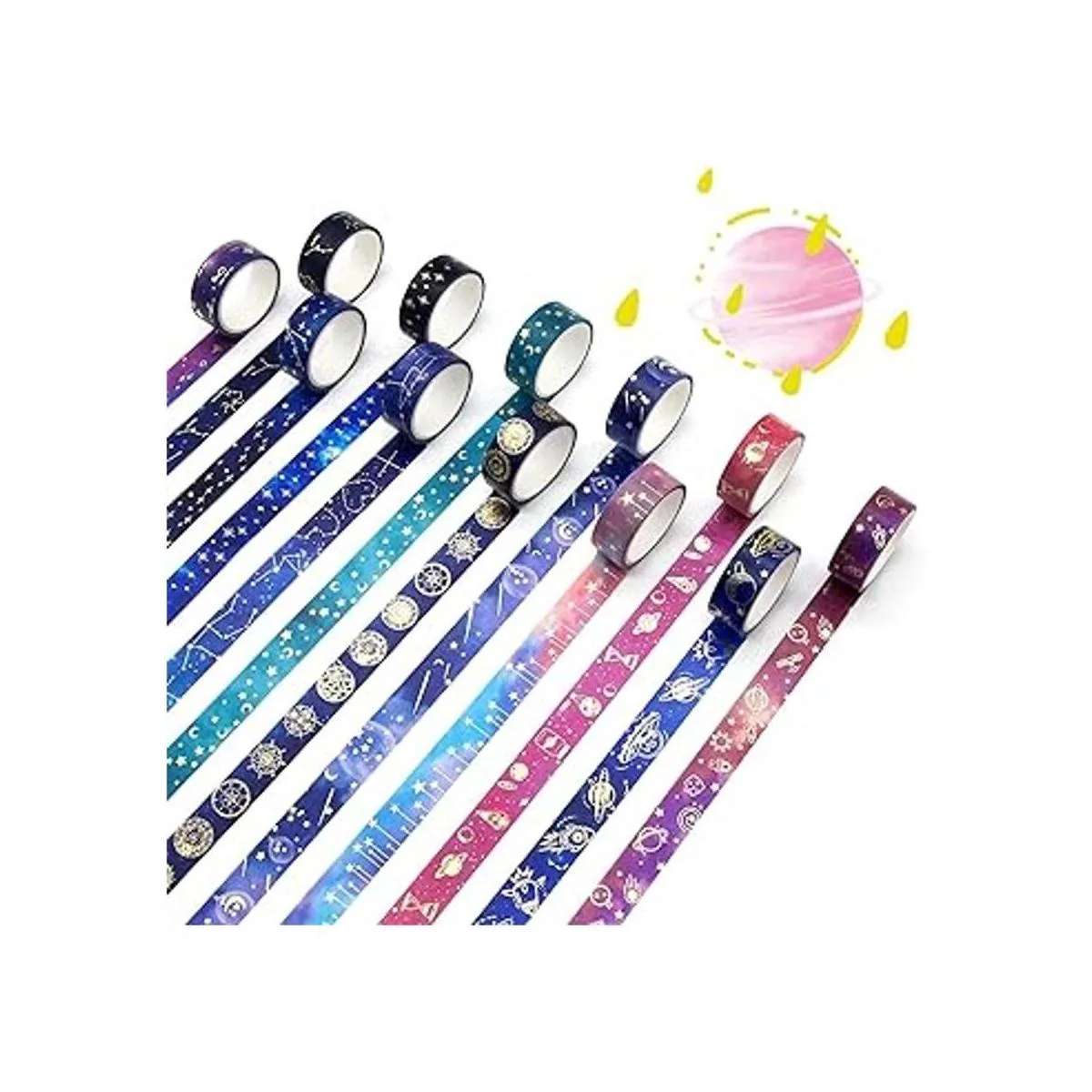 Juego de 24 rollos de cinta Washi Cinta adhesiva_2